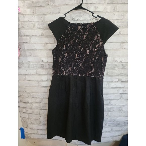 Liz Clairborne Size‎ 10 Dress Cap Sleeve Lace Front - Picture 8 of 10